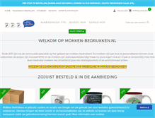 Tablet Screenshot of mokken-bedrukken.nl